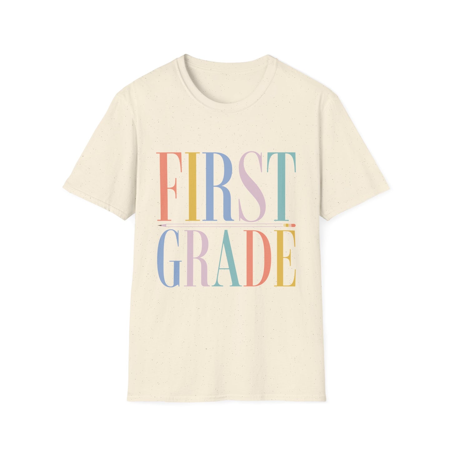 First Grade Colorblock Teacher Tee