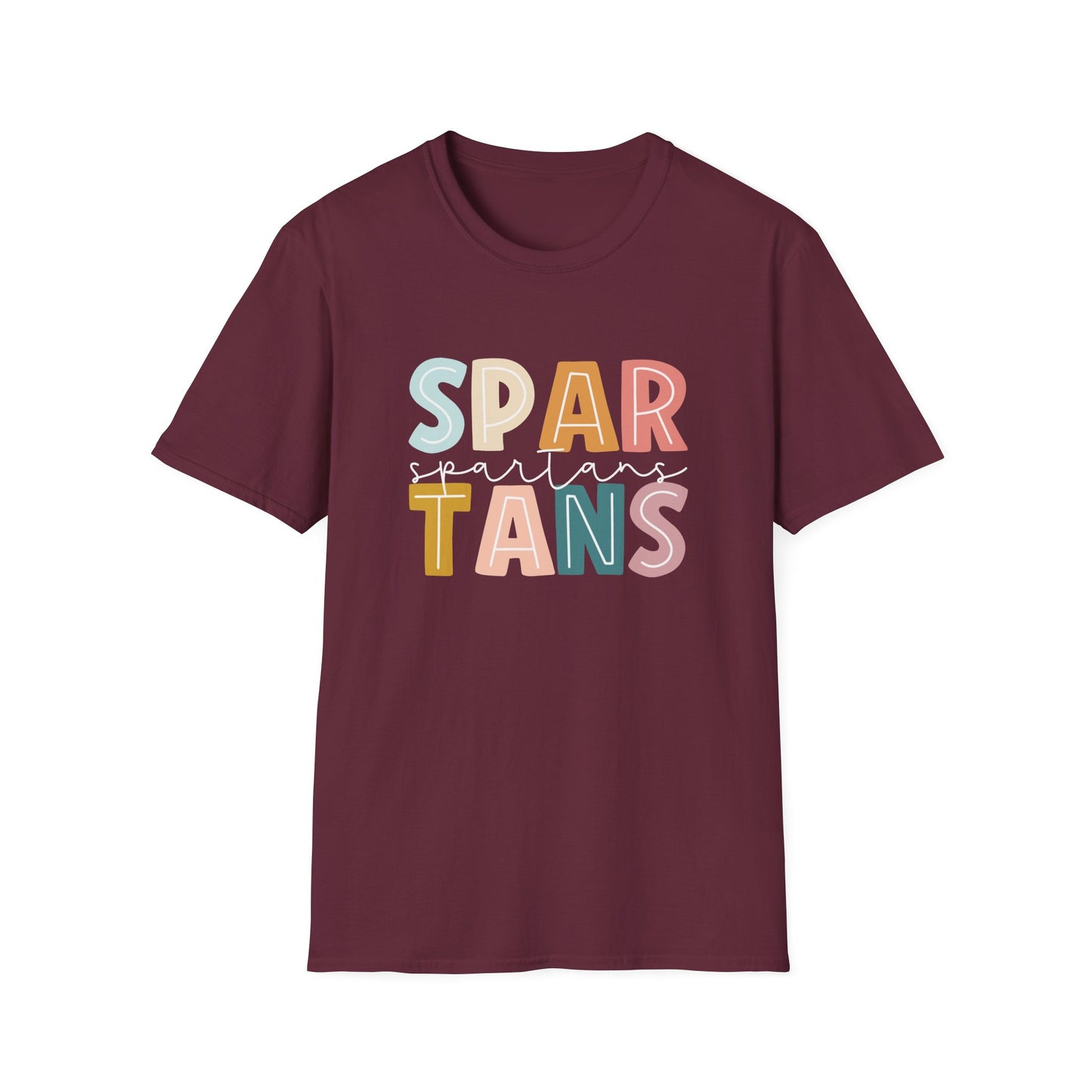 Spartans Colorblock School Spirit Teacher Tee