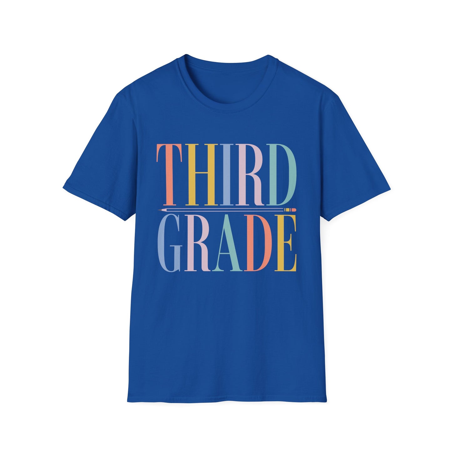 Third Grade Colorblock Teacher Tee