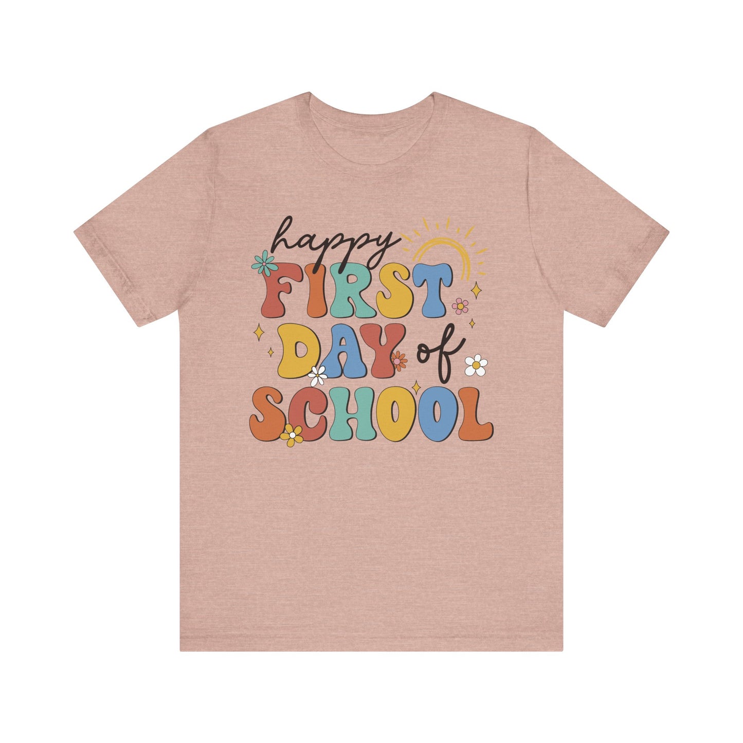 Happy First Day of School Groovy Tee