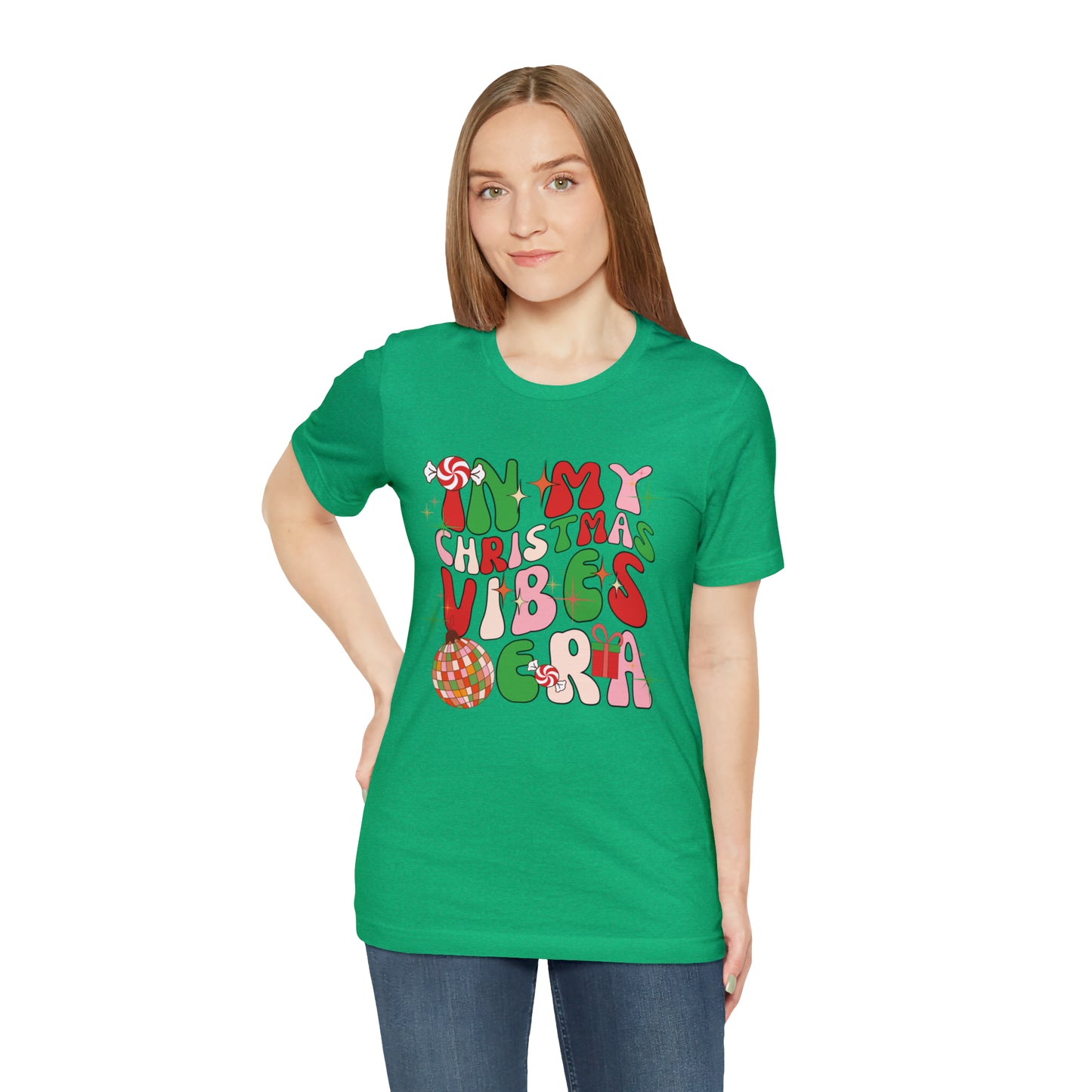 In My Christmas Vibes Era Unisex Jersey Short Sleeve Tee