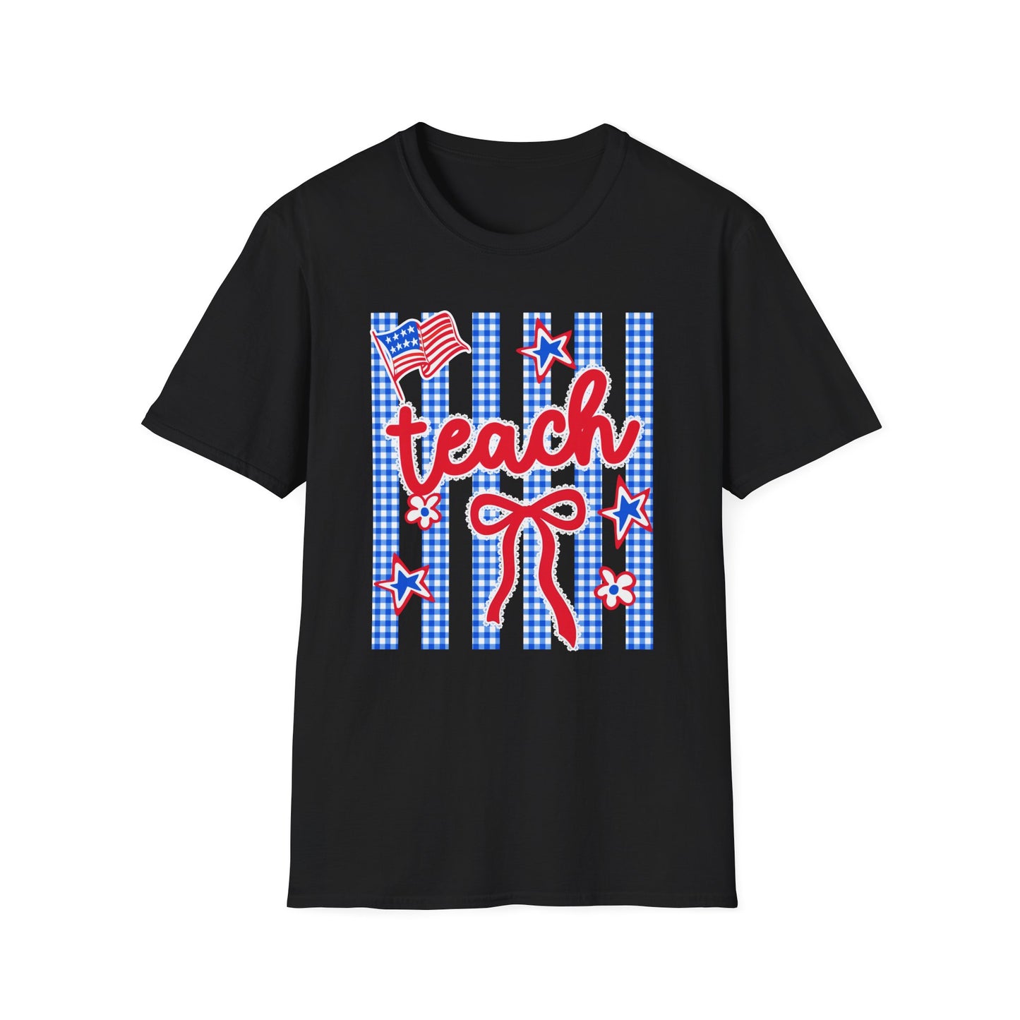 Teach Red White & Blue Stars Tee
