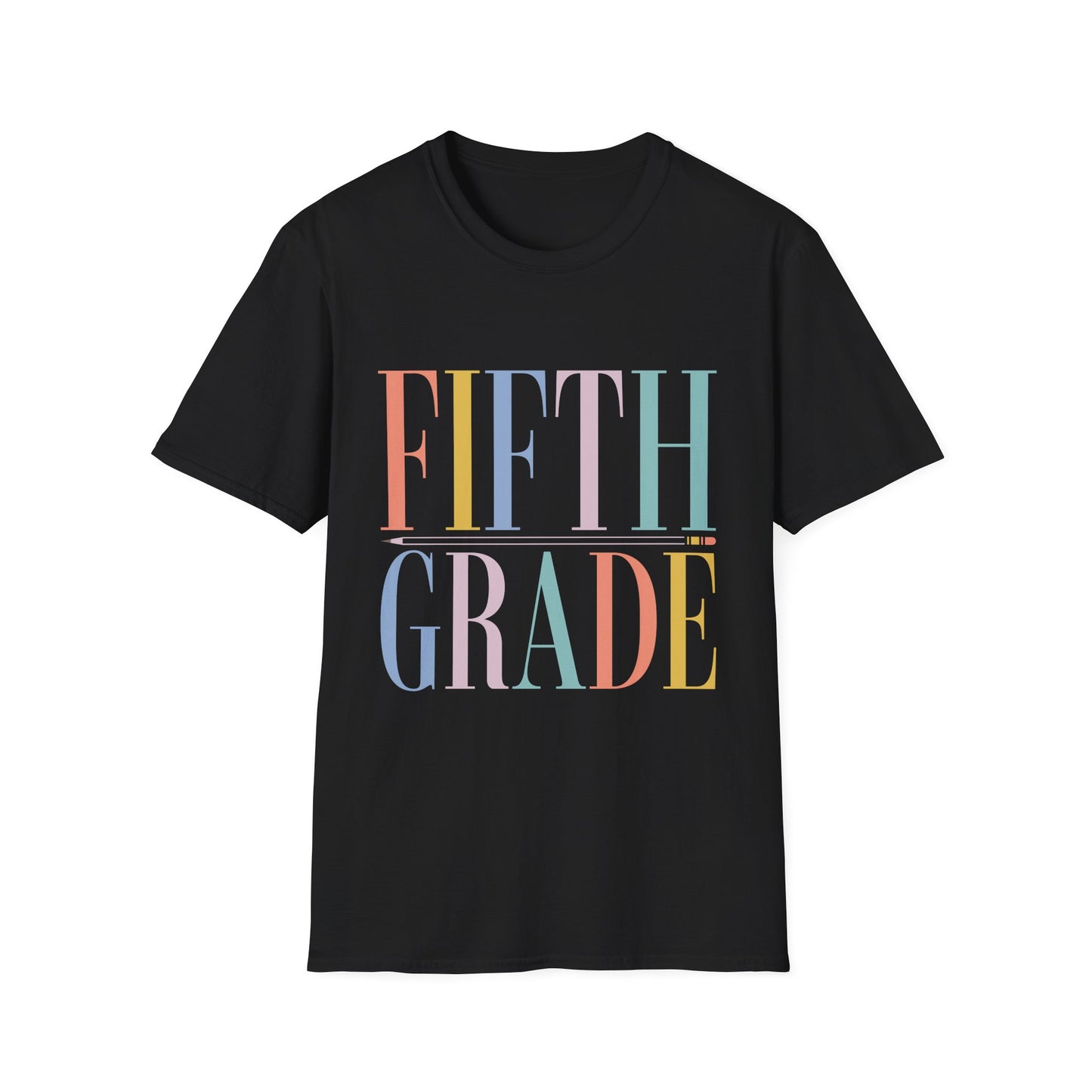 Fifth Grade Colorblock Teacher Tee