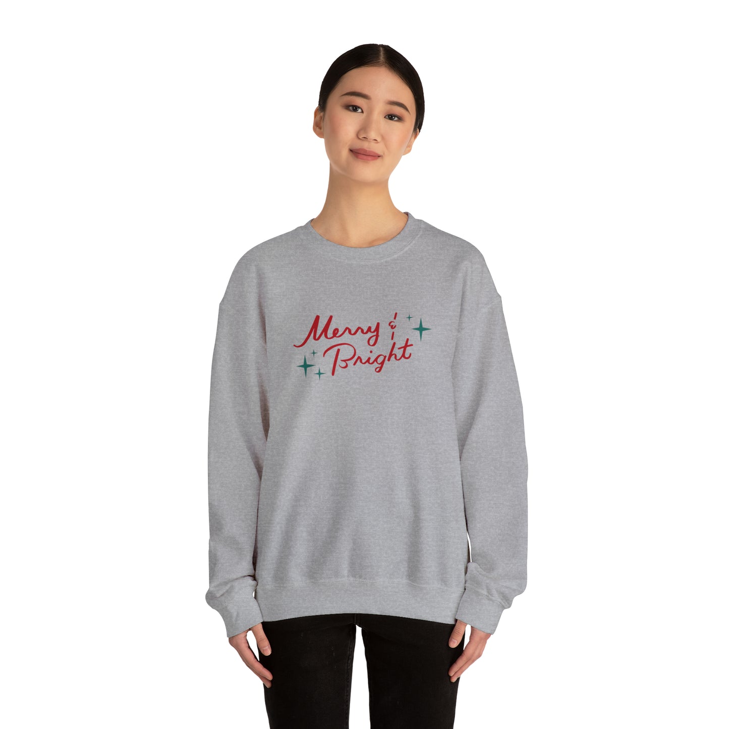 Merry & Bright Red Unisex Heavy Blend™ Crewneck Sweatshirt