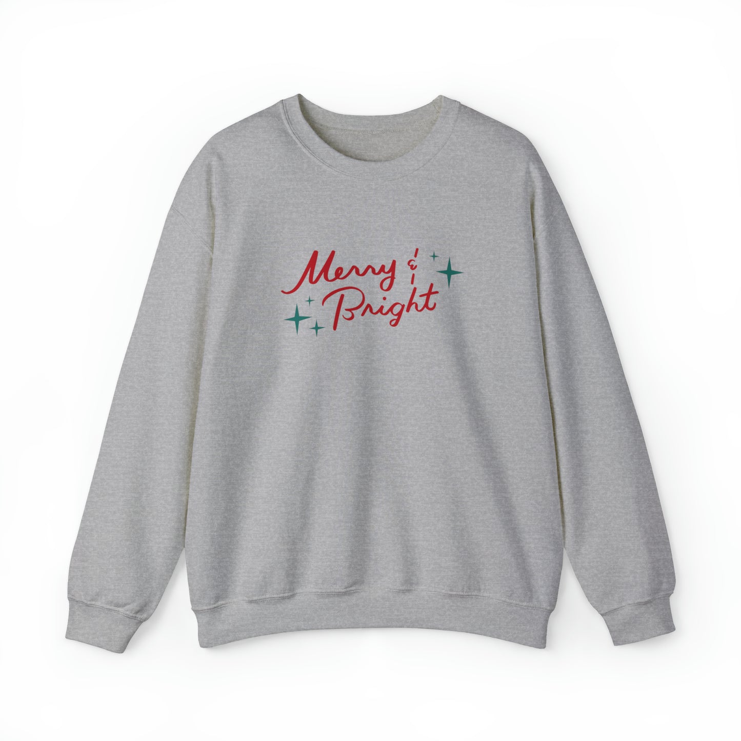 Merry & Bright Red Unisex Heavy Blend™ Crewneck Sweatshirt