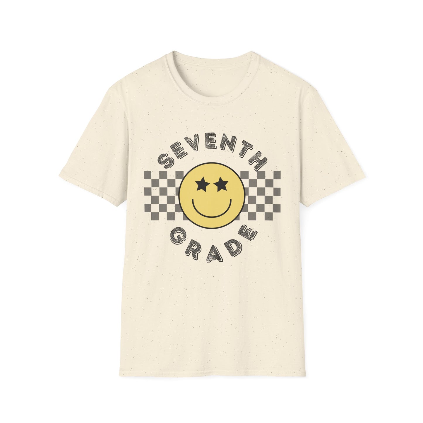 Seventh Grade Star Eyed Smiley Tee