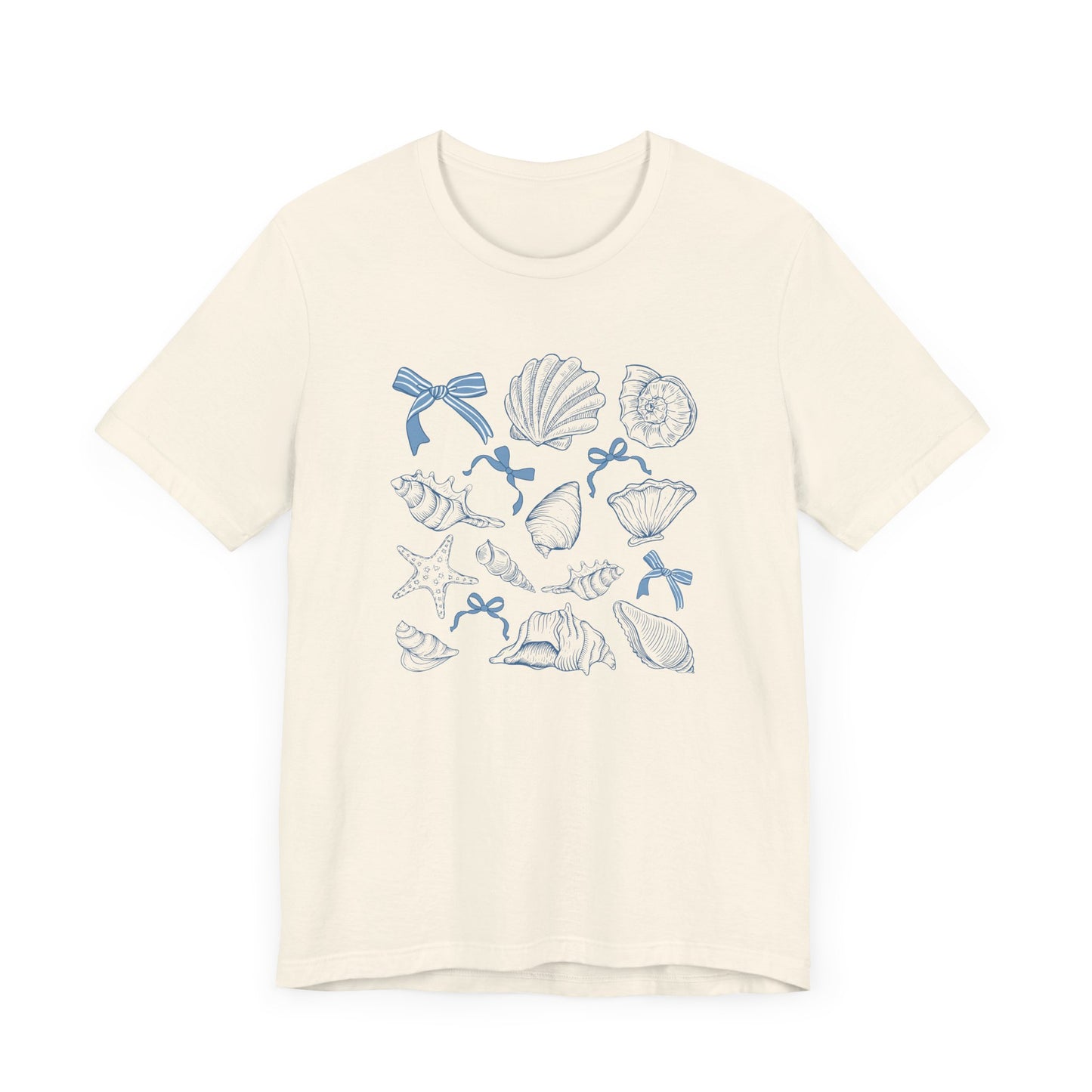 Coastal Beach Shells and Bows Tee