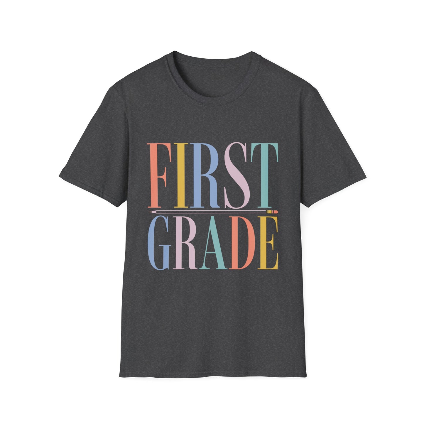 First Grade Colorblock Teacher Tee