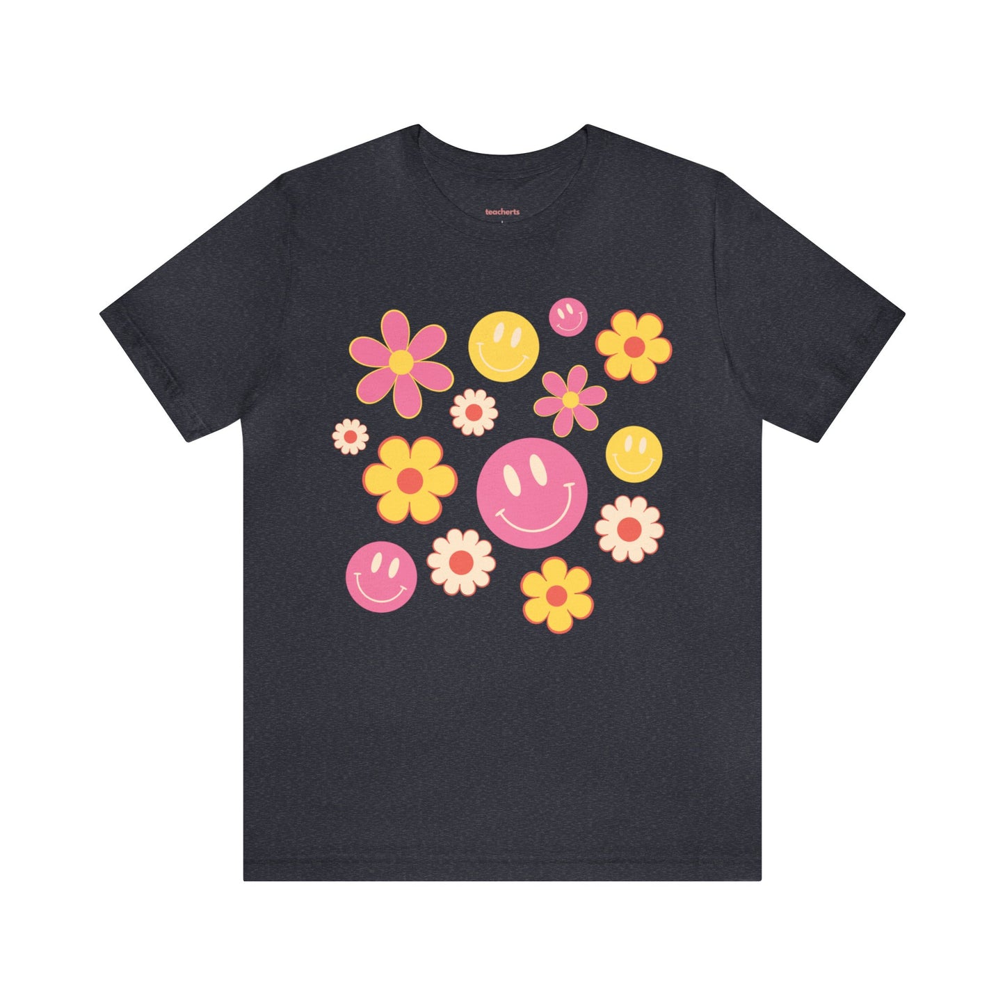 Spring Smiles & Flowers Unisex Jersey Short Sleeve Tee