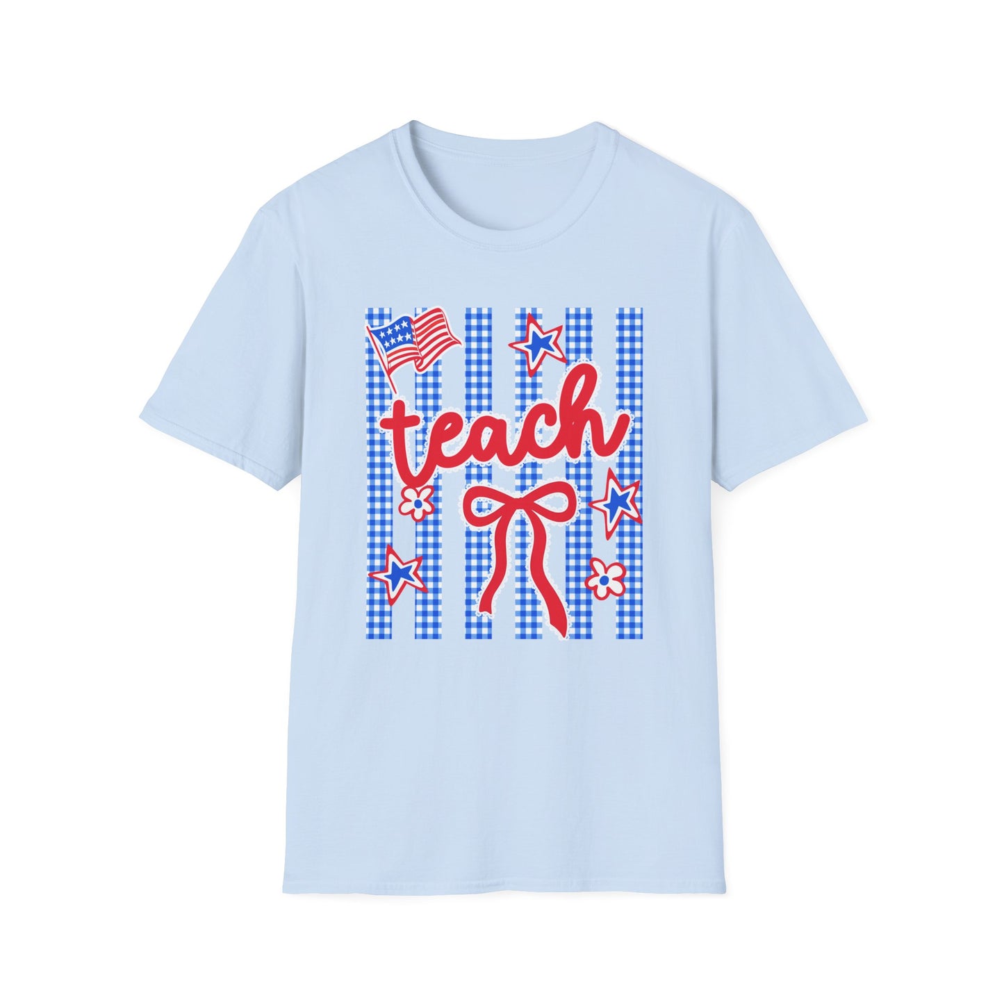 Teach Red White & Blue Stars Tee