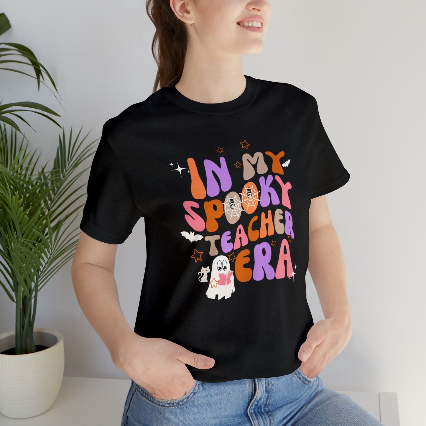 In My Spooky Teacher Era Unisex Jersey Short Sleeve Tee