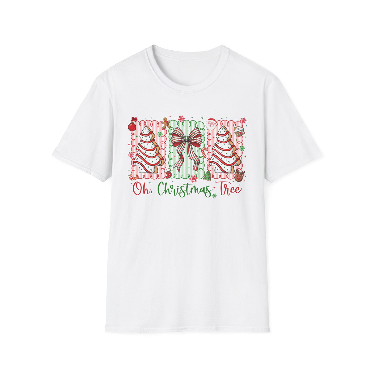Oh Christmas Tree Teacher Tee Vintage Holiday Bow.