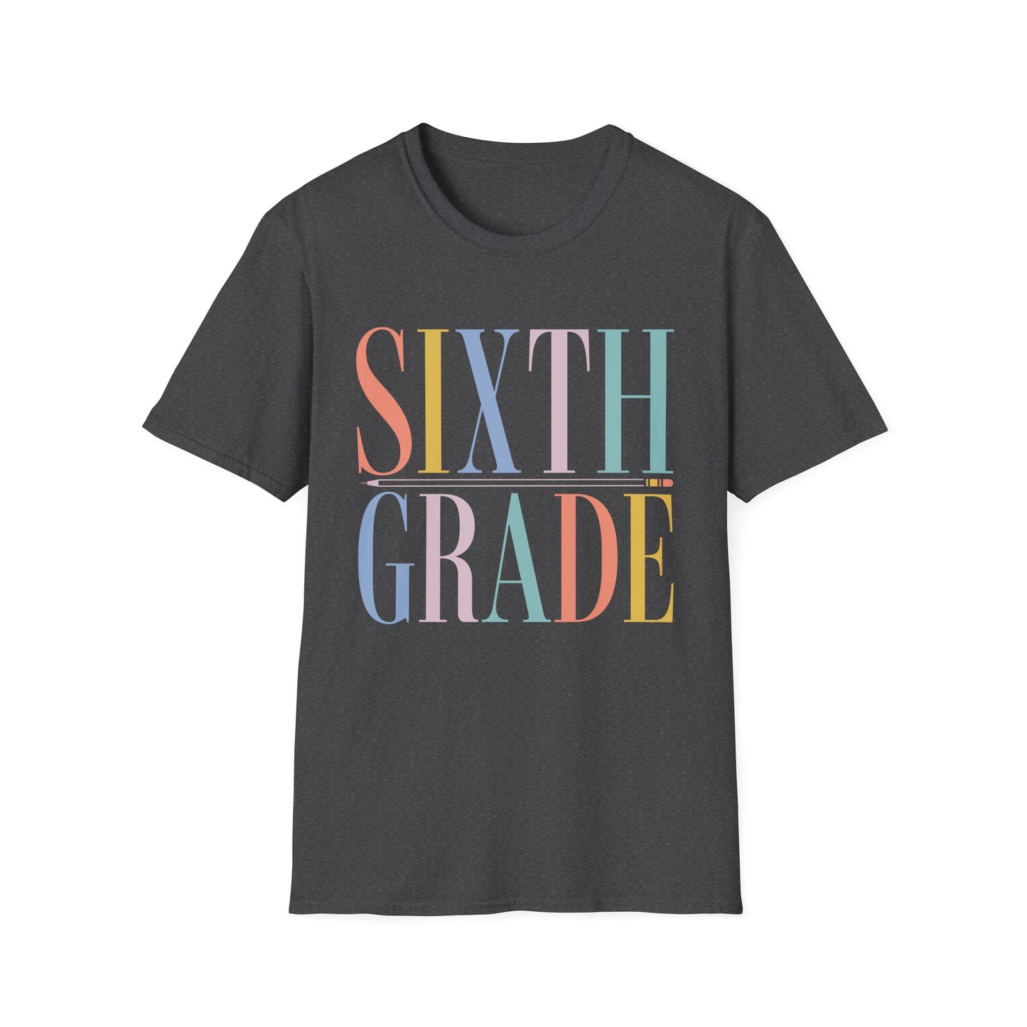 Sixth Grade Colorblock Teacher Tee