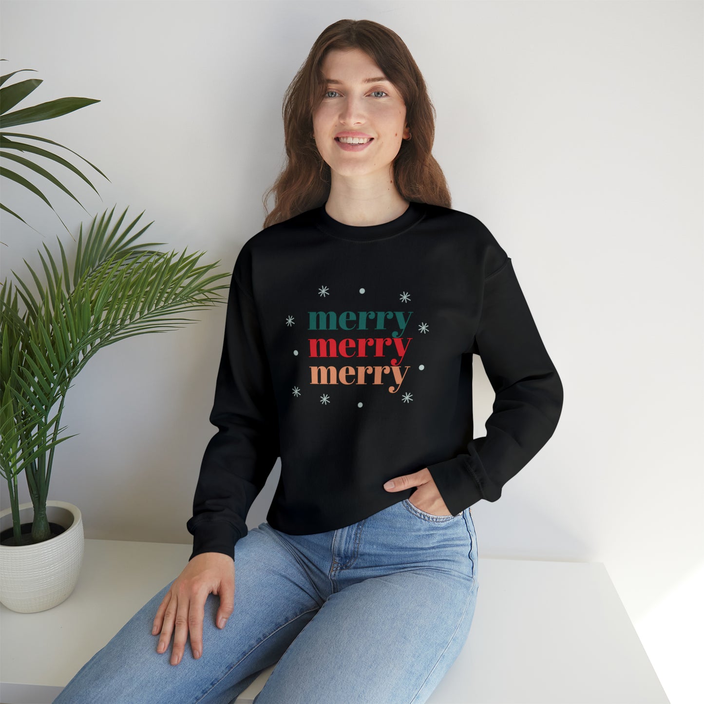 Merry Merry Merry Unisex Heavy Blend™ Crewneck Sweatshirt