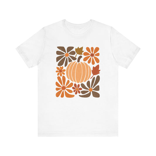 Abstract Pumpkin Fall Tee