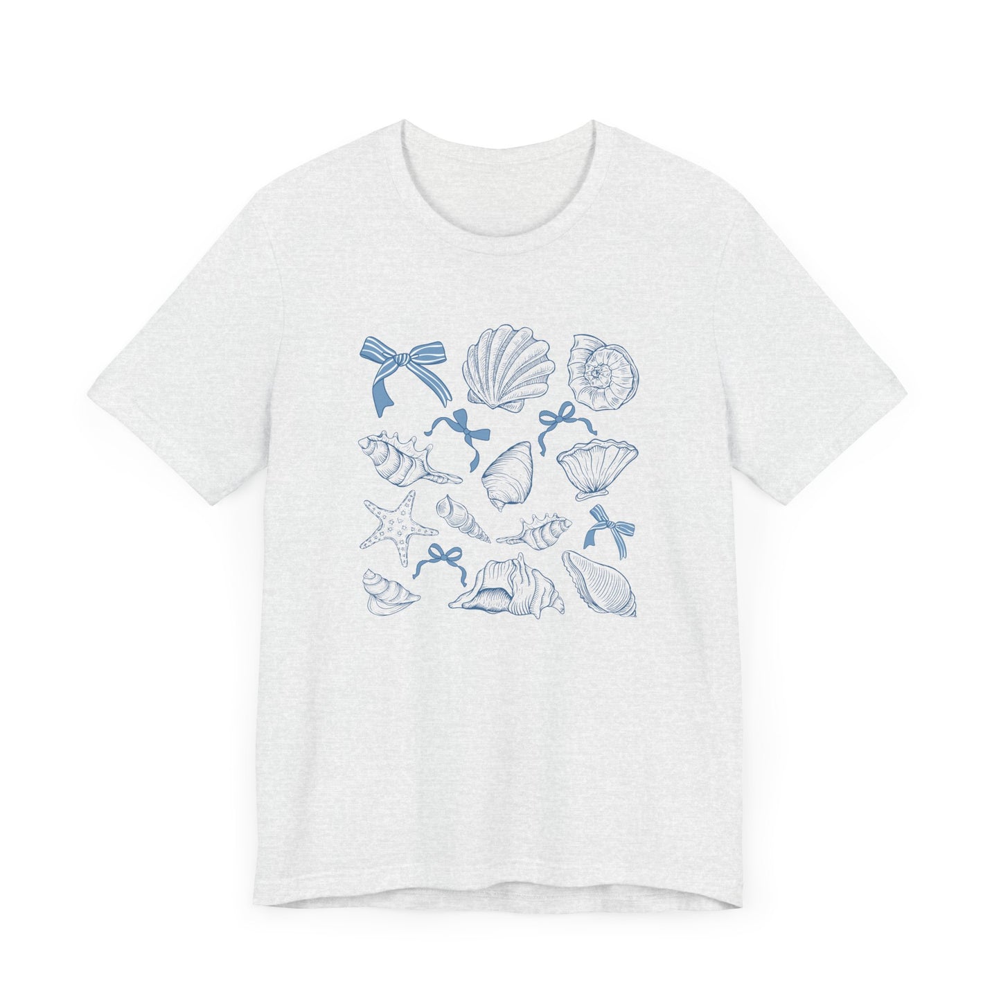 Coastal Beach Shells and Bows Tee