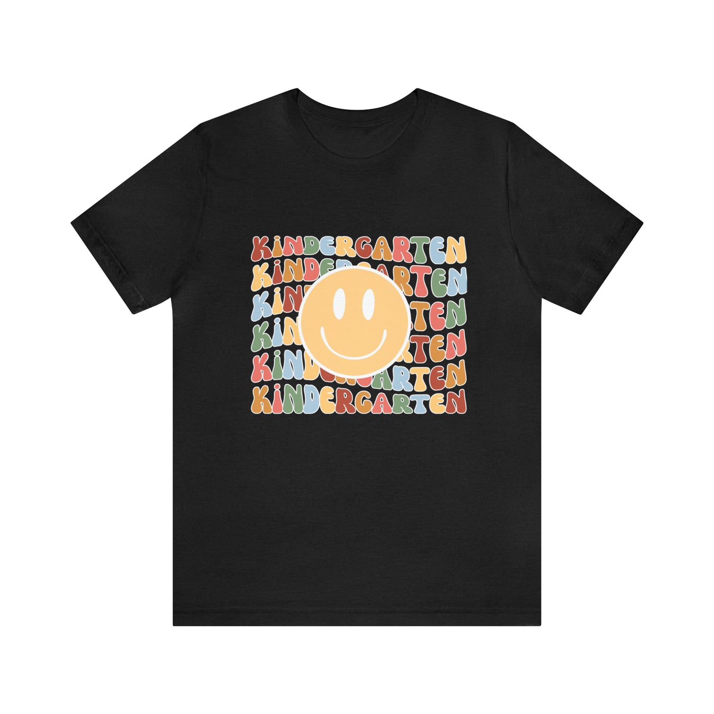 Kindergarten Smiley Retro Print Unisex Jersey Short Sleeve Tee