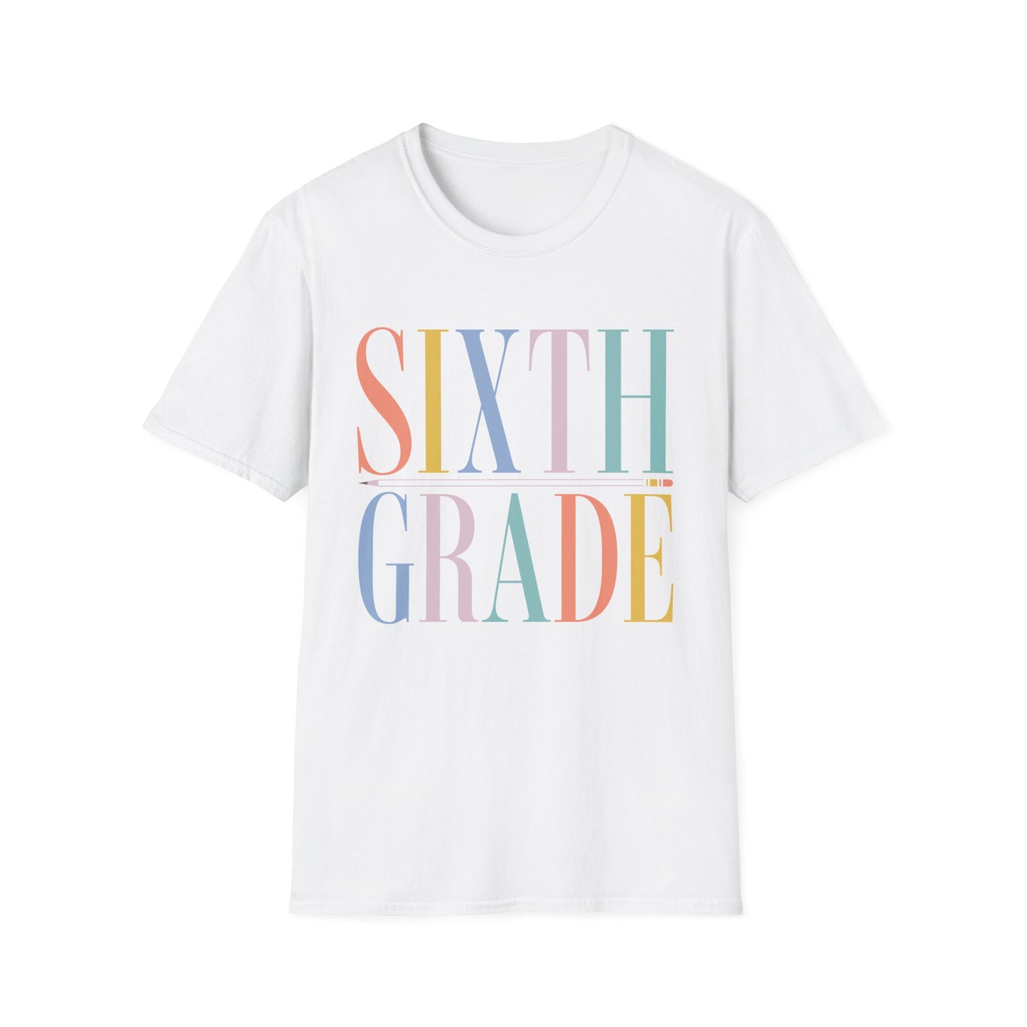 Sixth Grade Colorblock Teacher Tee