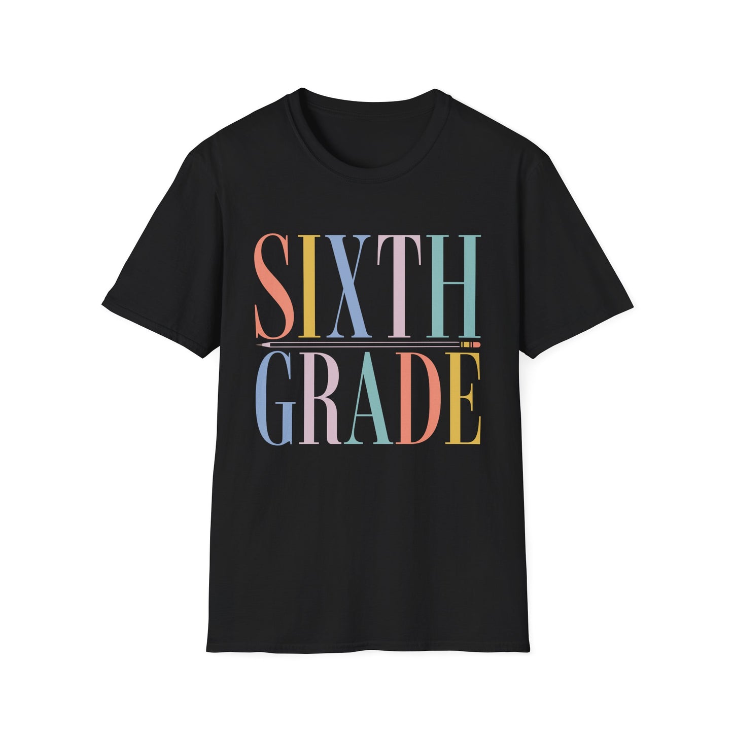 Sixth Grade Colorblock Teacher Tee