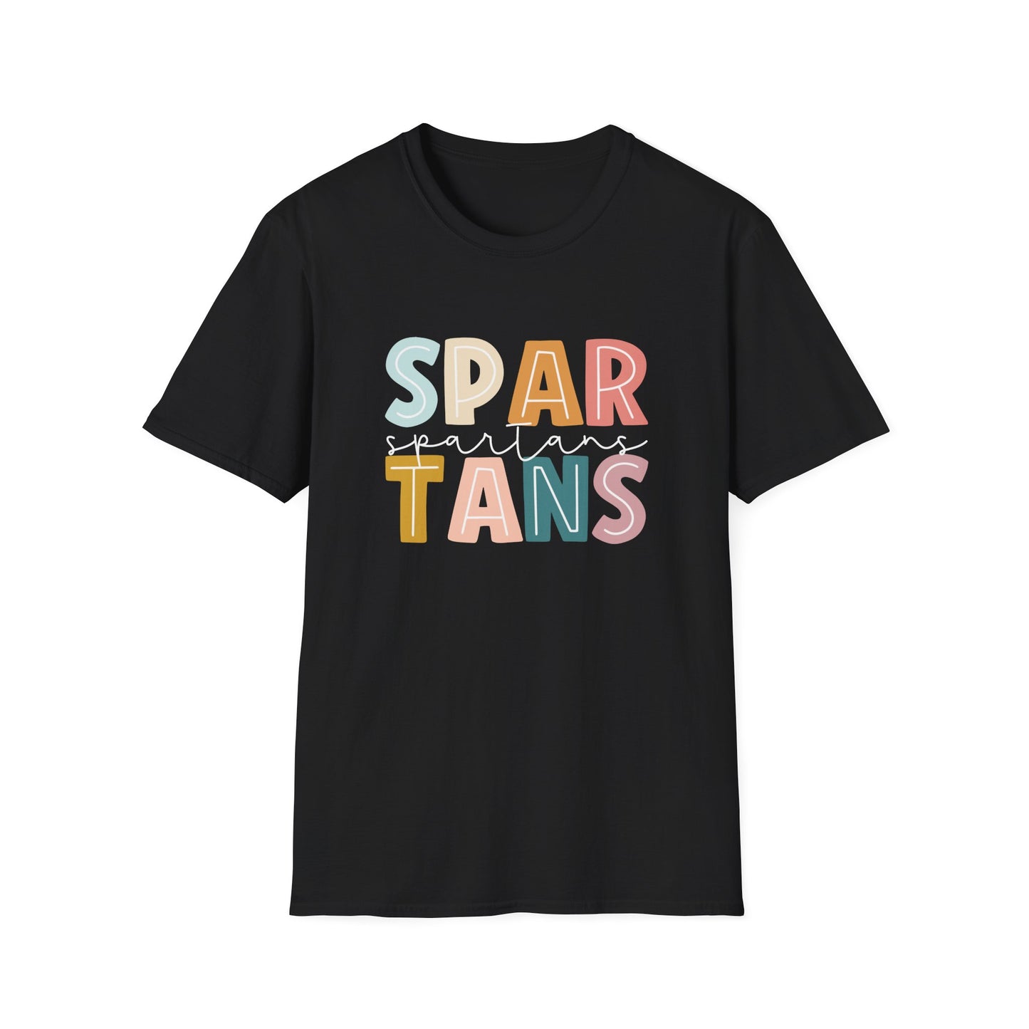 Spartans Colorblock School Spirit Teacher Tee