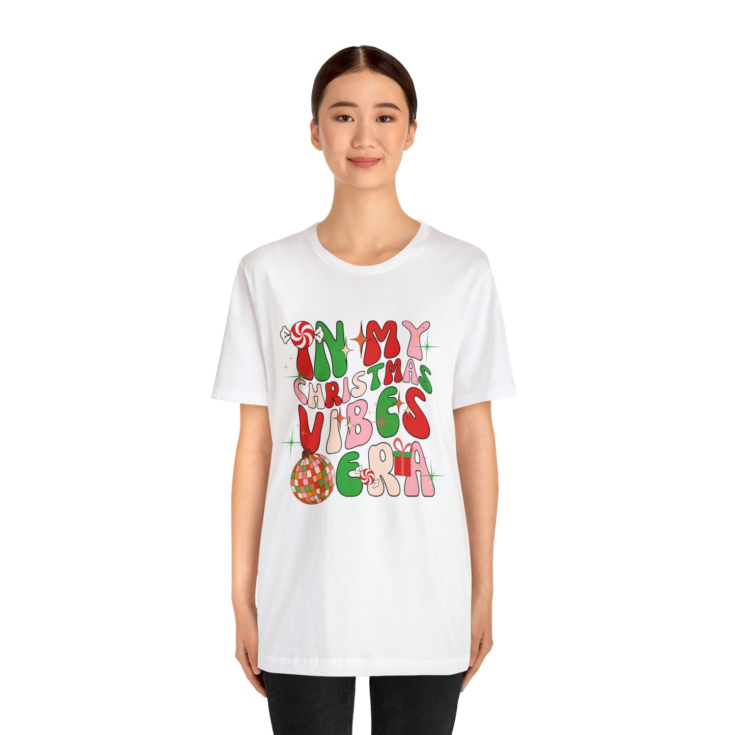 In My Christmas Vibes Era Unisex Jersey Short Sleeve Tee