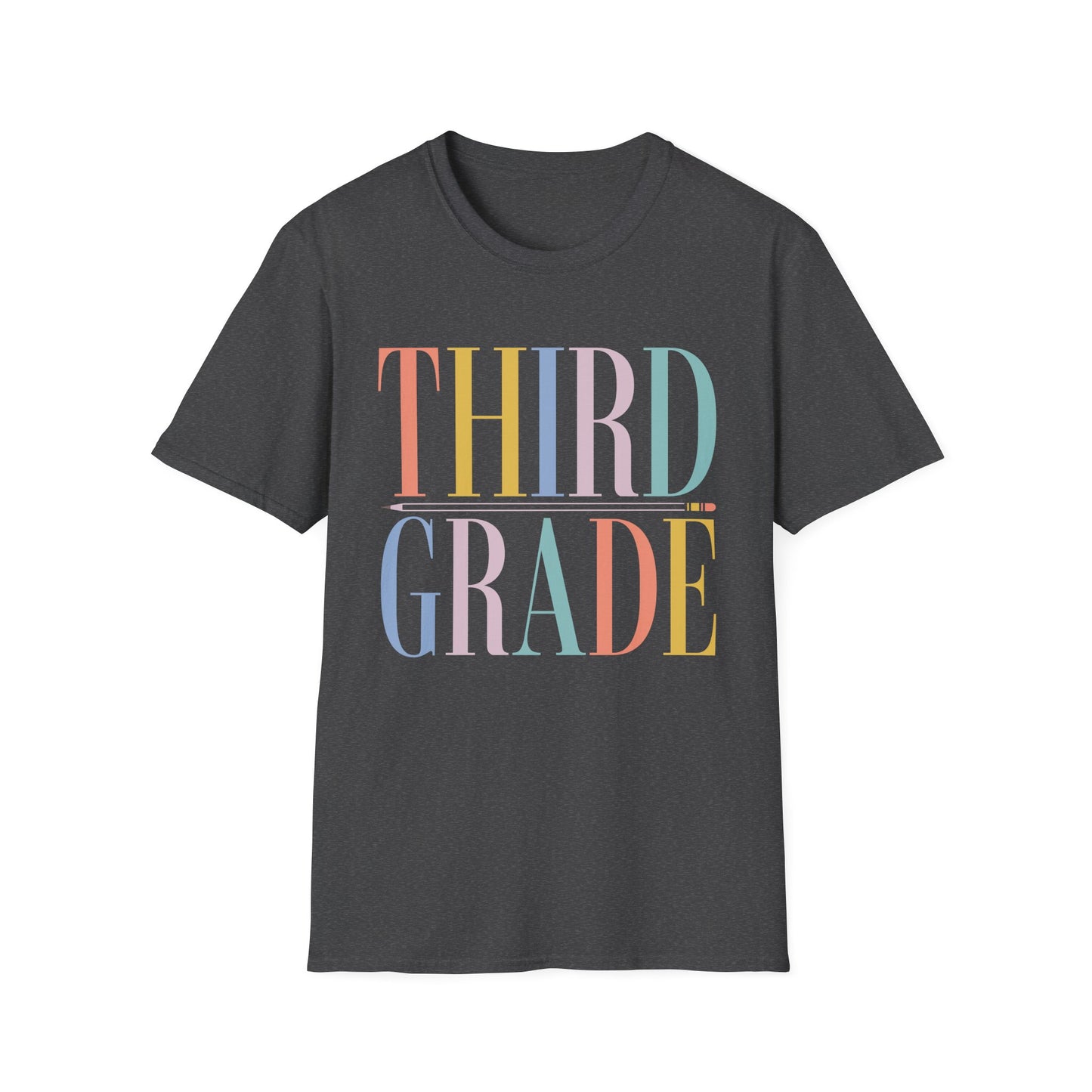 Third Grade Colorblock Teacher Tee