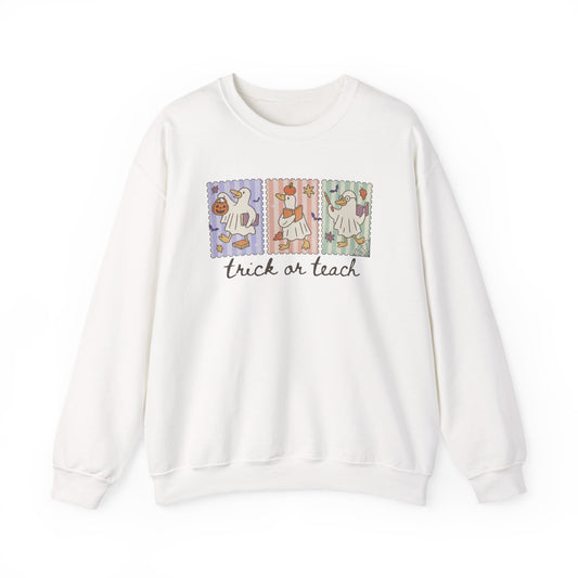 Halloween Goose Costume Teacher Sweatshirt