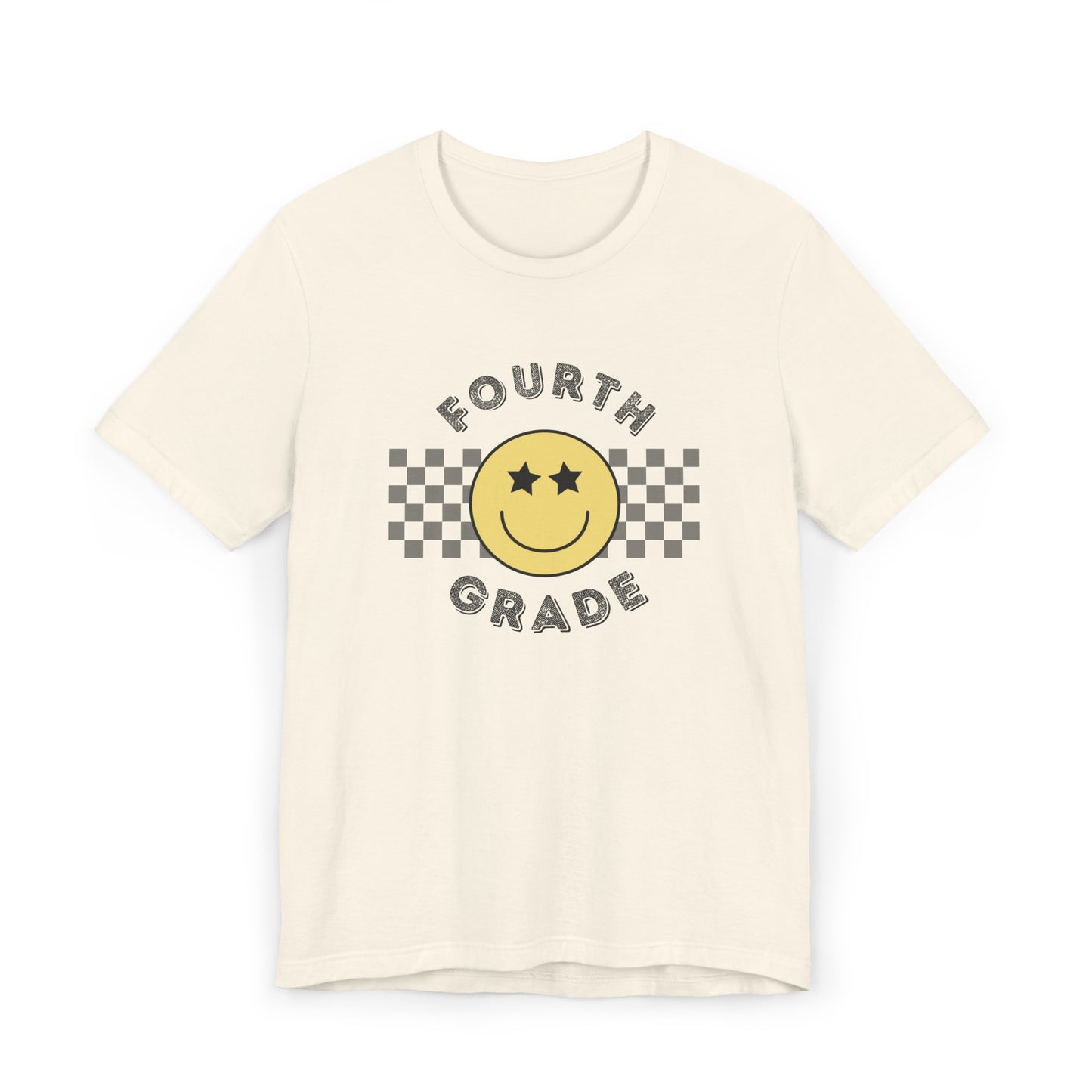 Fourth Grade Star Eyed Smiley Tee