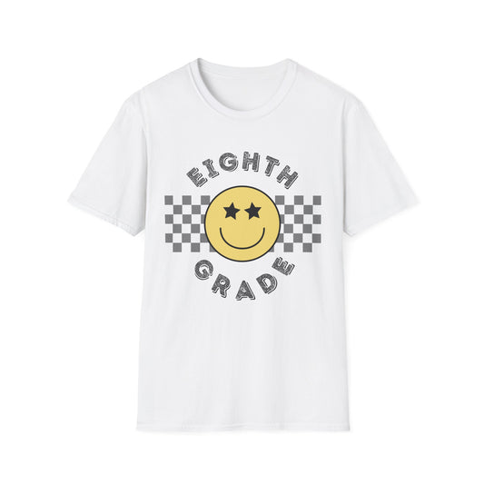 Eighth Grade Star Eyed Smiley Tee