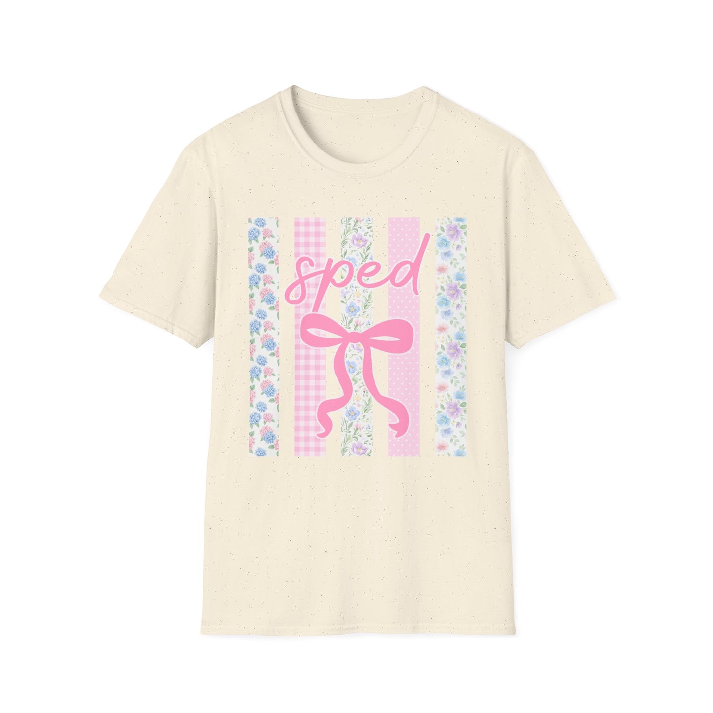 SPED Teacher Floral Bow Coquette Graphic Tee | Vintage Aesthetic Shirt