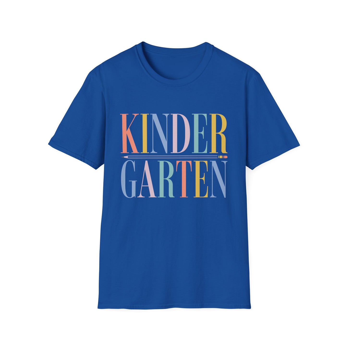Kindergarten Colorblock Teacher Tee
