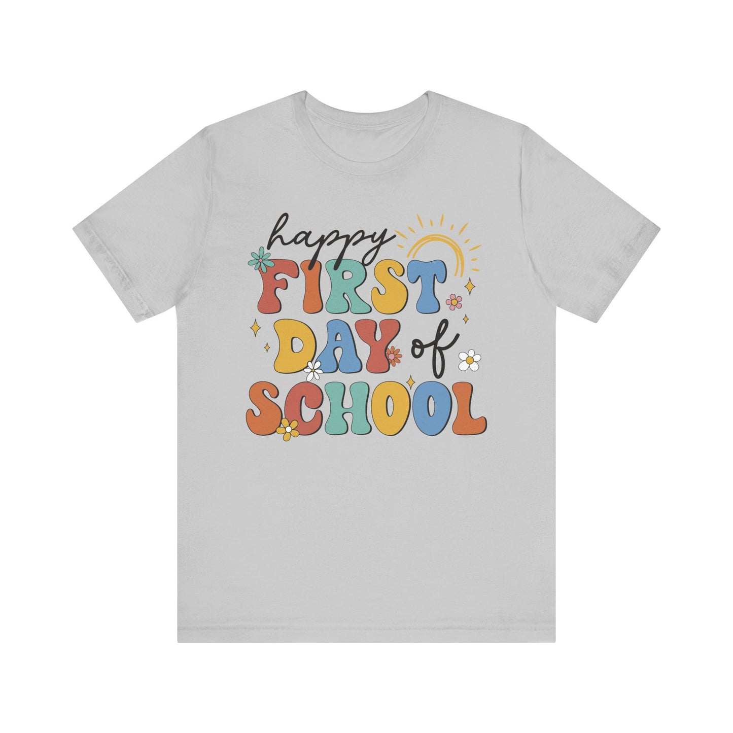 Happy First Day of School Groovy Tee