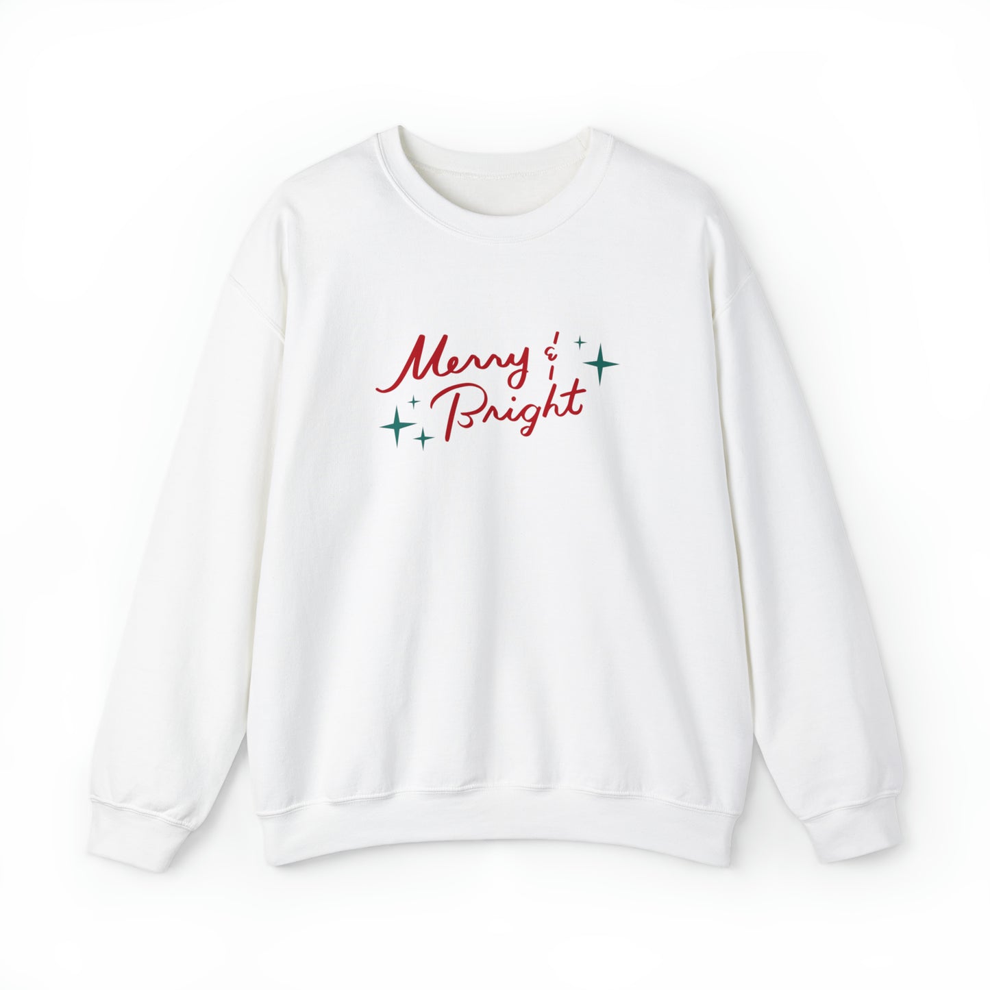 Merry & Bright Red Unisex Heavy Blend™ Crewneck Sweatshirt