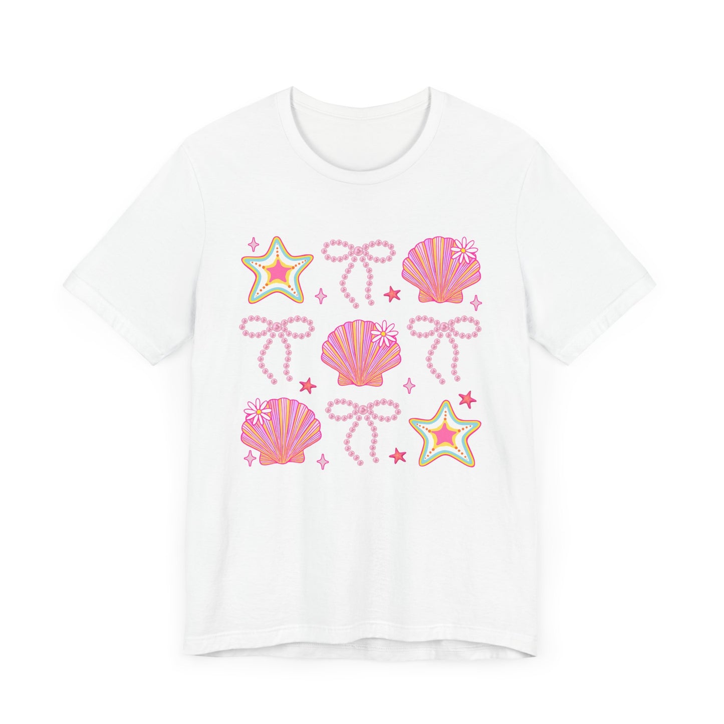 Coastal Vibes Shells & Stars Tee