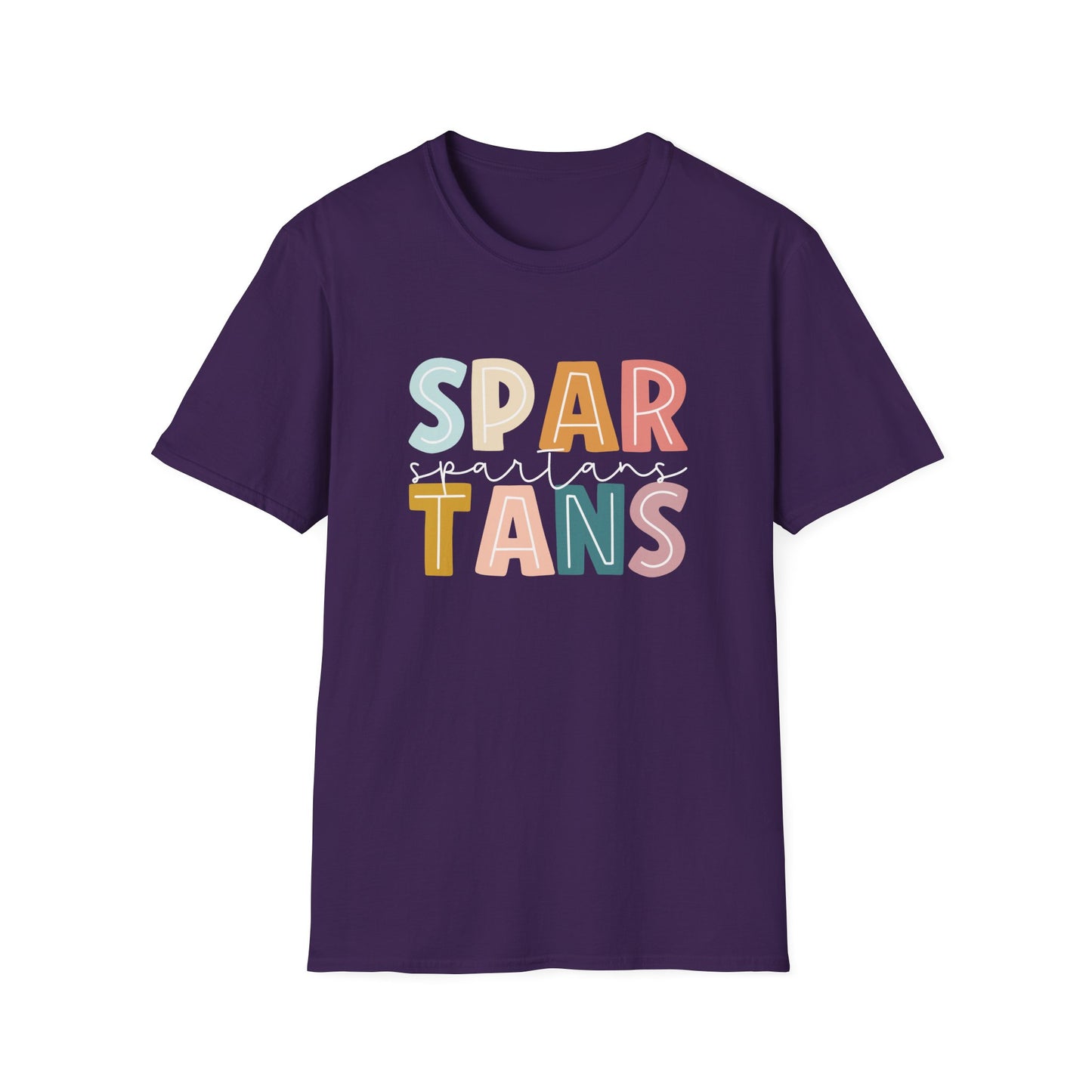 Spartans Colorblock School Spirit Teacher Tee