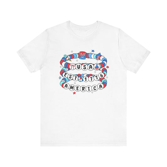 USA Est. 1776 Bracelet Tee