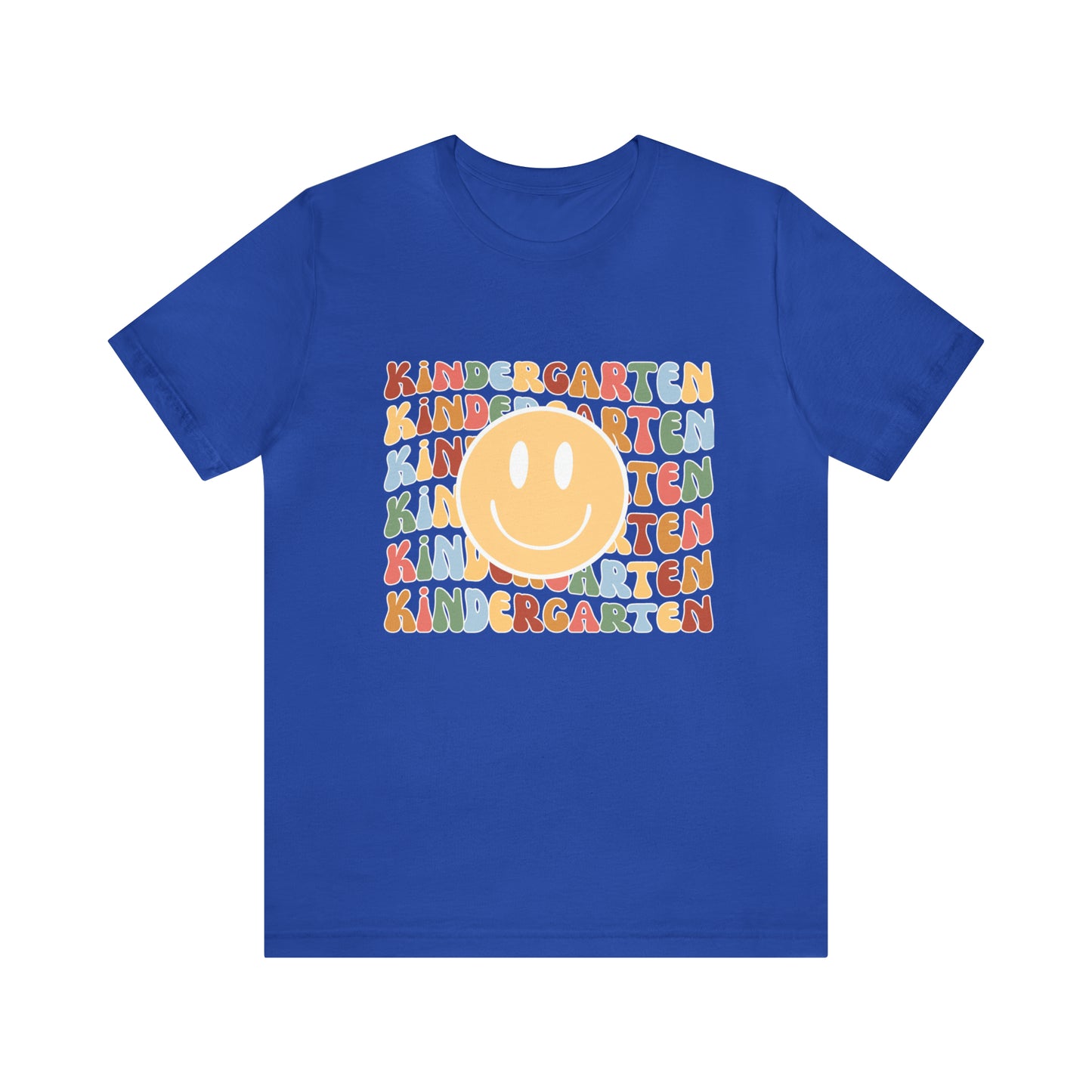 Kindergarten Smiley Retro Print Unisex Jersey Short Sleeve Tee