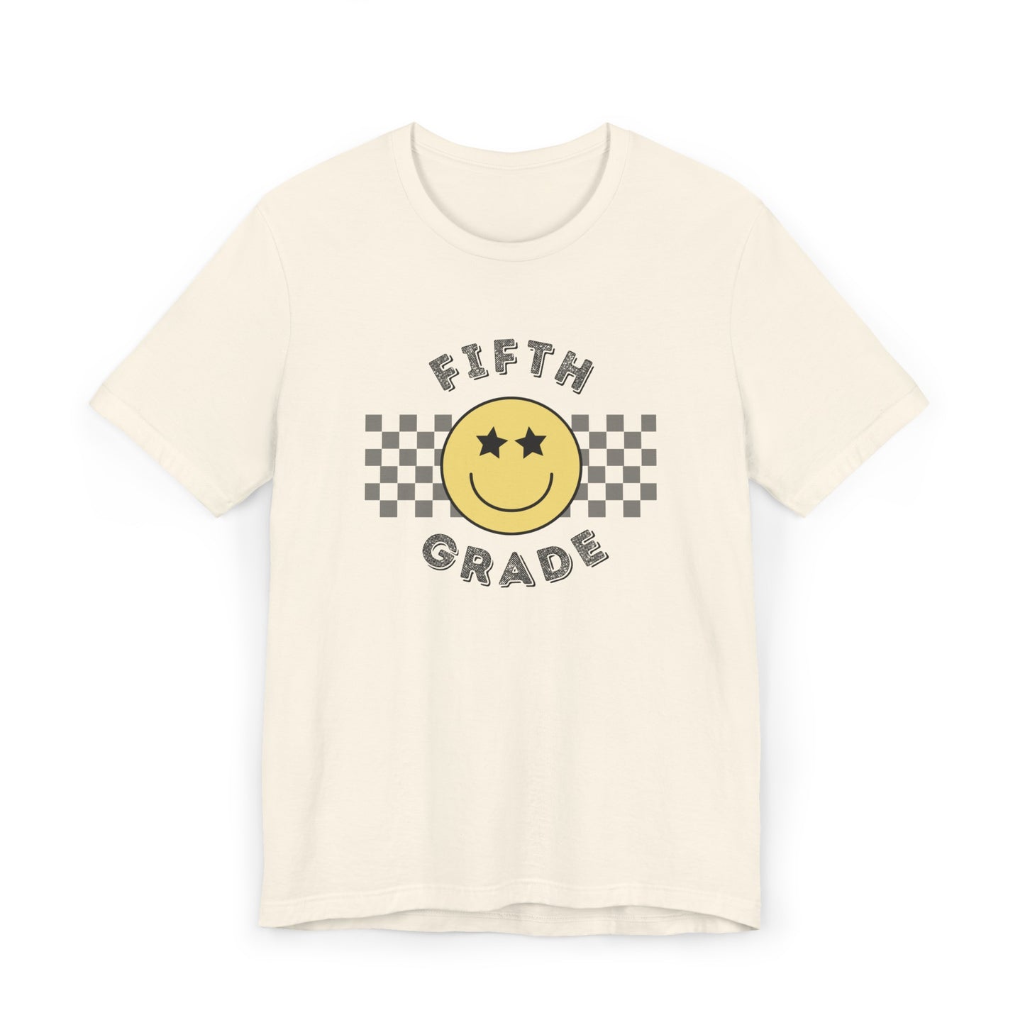 Fifth Grade Star Eyed Smiley Tee