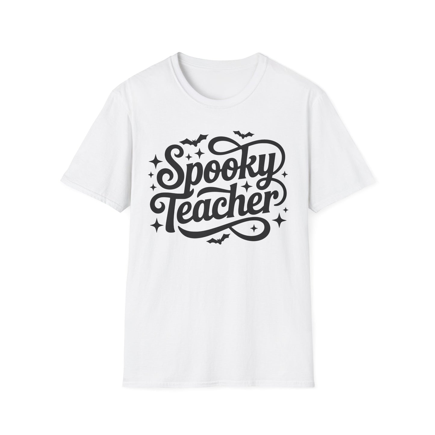 Halloween Spooky Teacher Cursive Graphic Tee