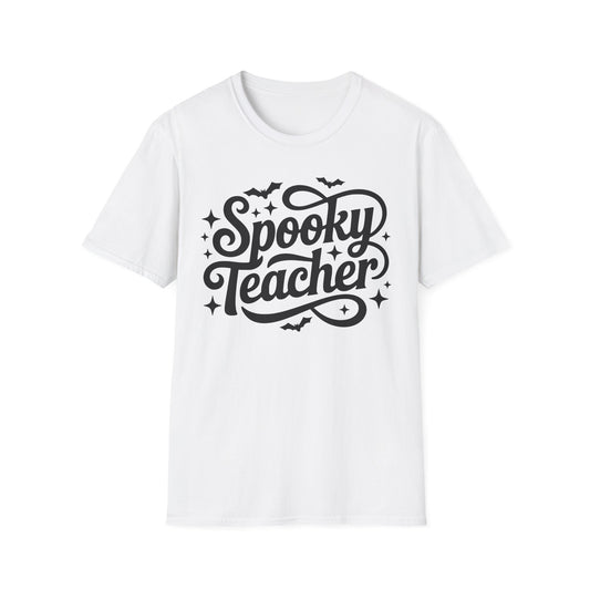 Halloween Spooky Teacher Cursive Graphic Tee