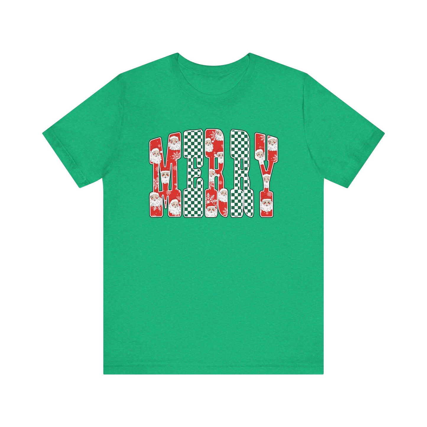 Merry Graphic Letters Holiday Tee