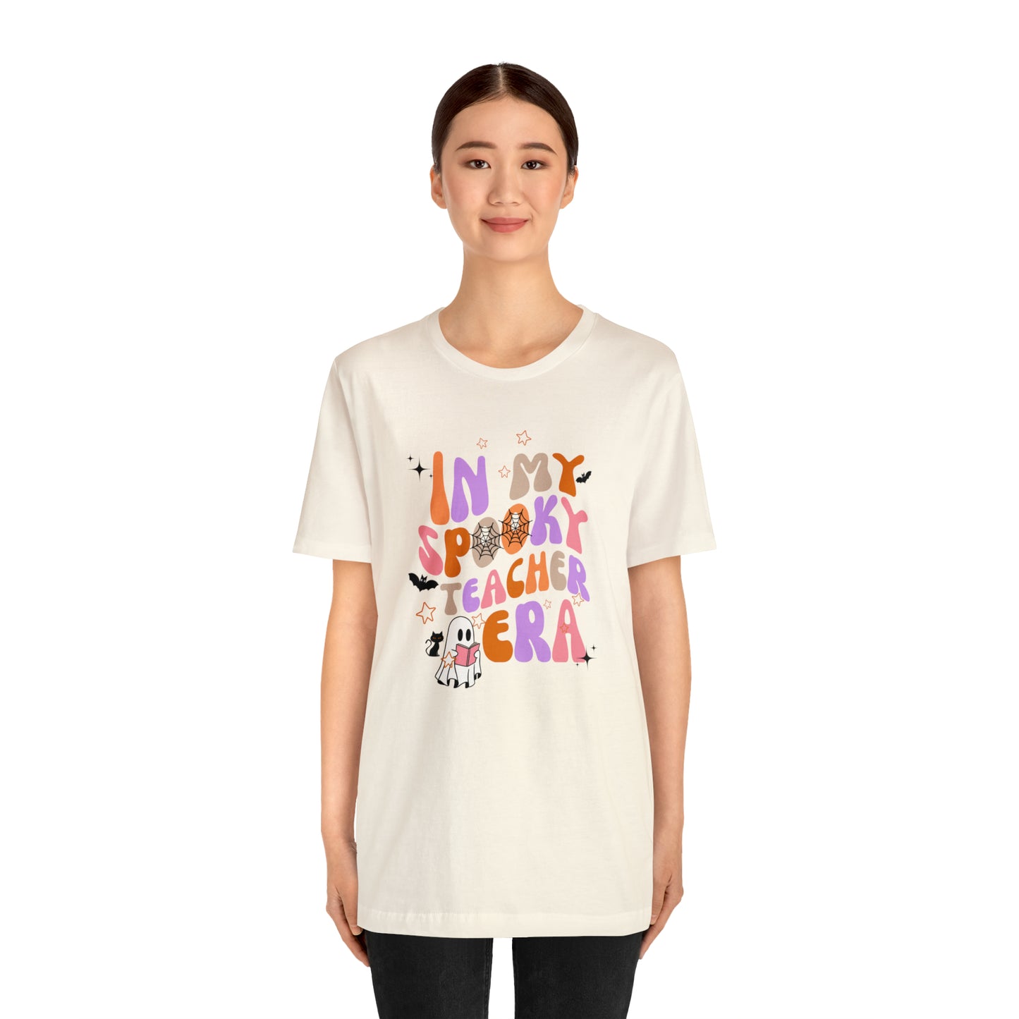 In My Spooky Teacher Era Unisex Jersey Short Sleeve Tee