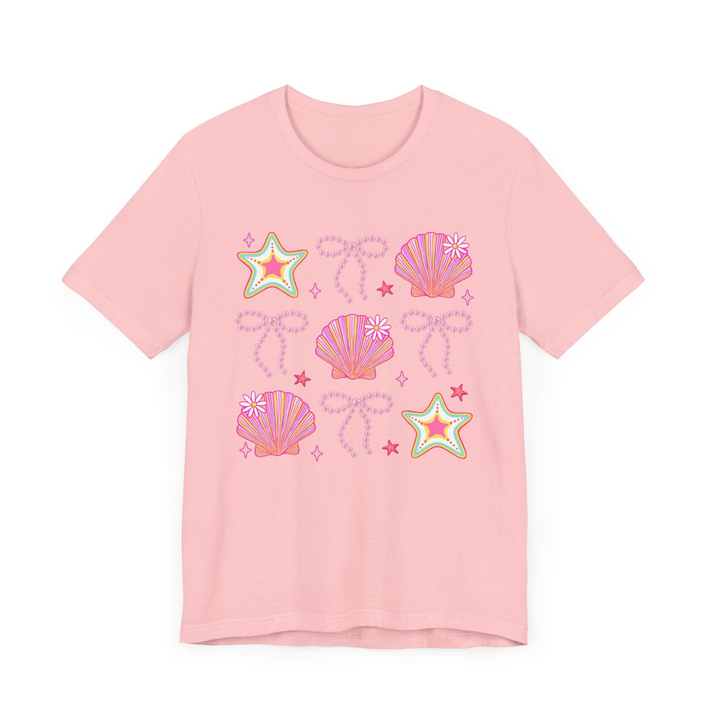 Coastal Vibes Shells & Stars Tee