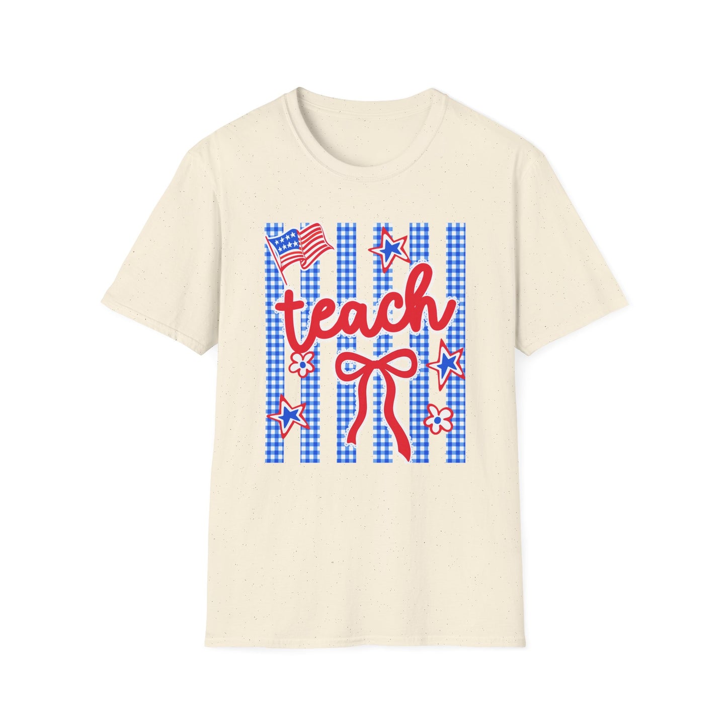 Teach Red White & Blue Stars Tee