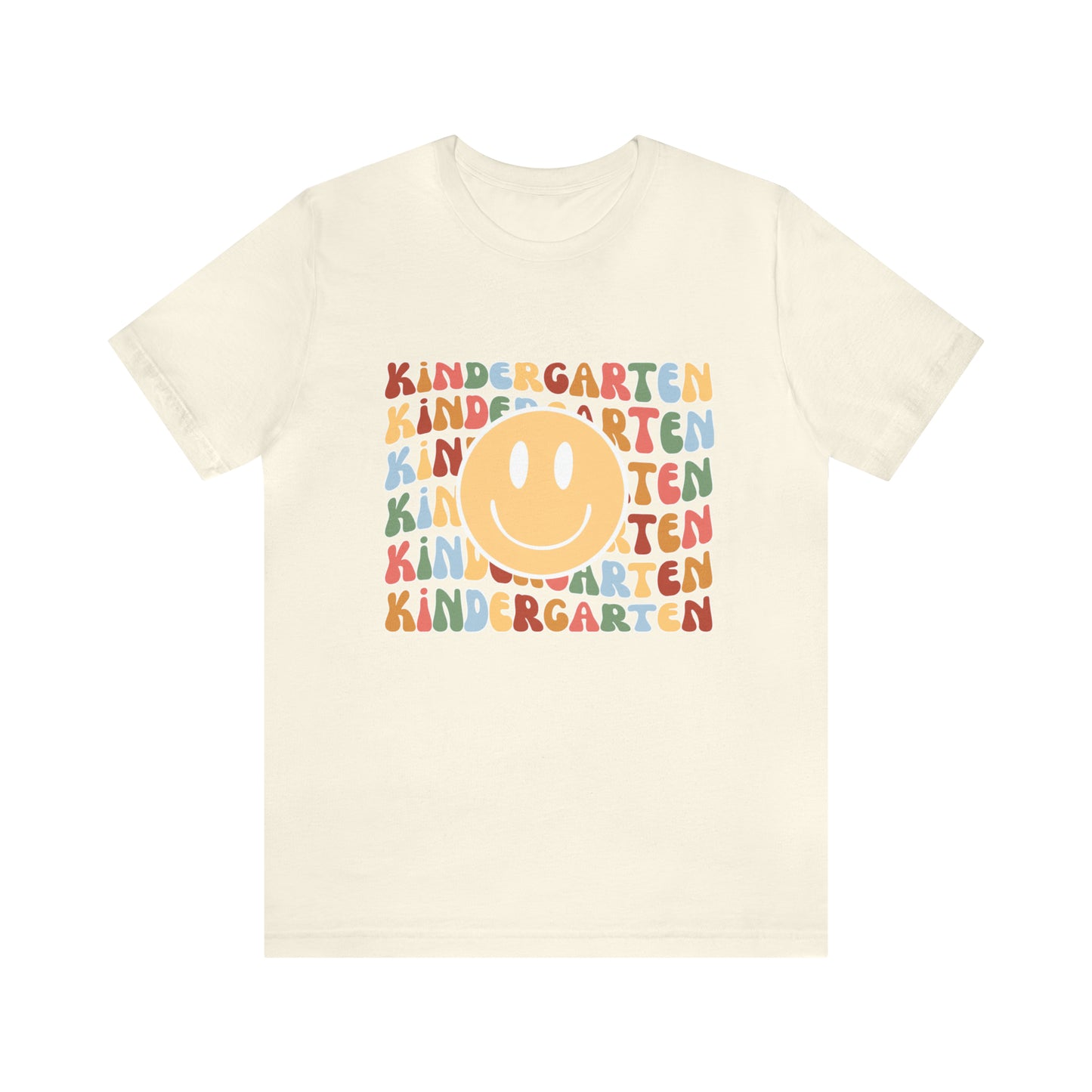 Kindergarten Smiley Retro Print Unisex Jersey Short Sleeve Tee
