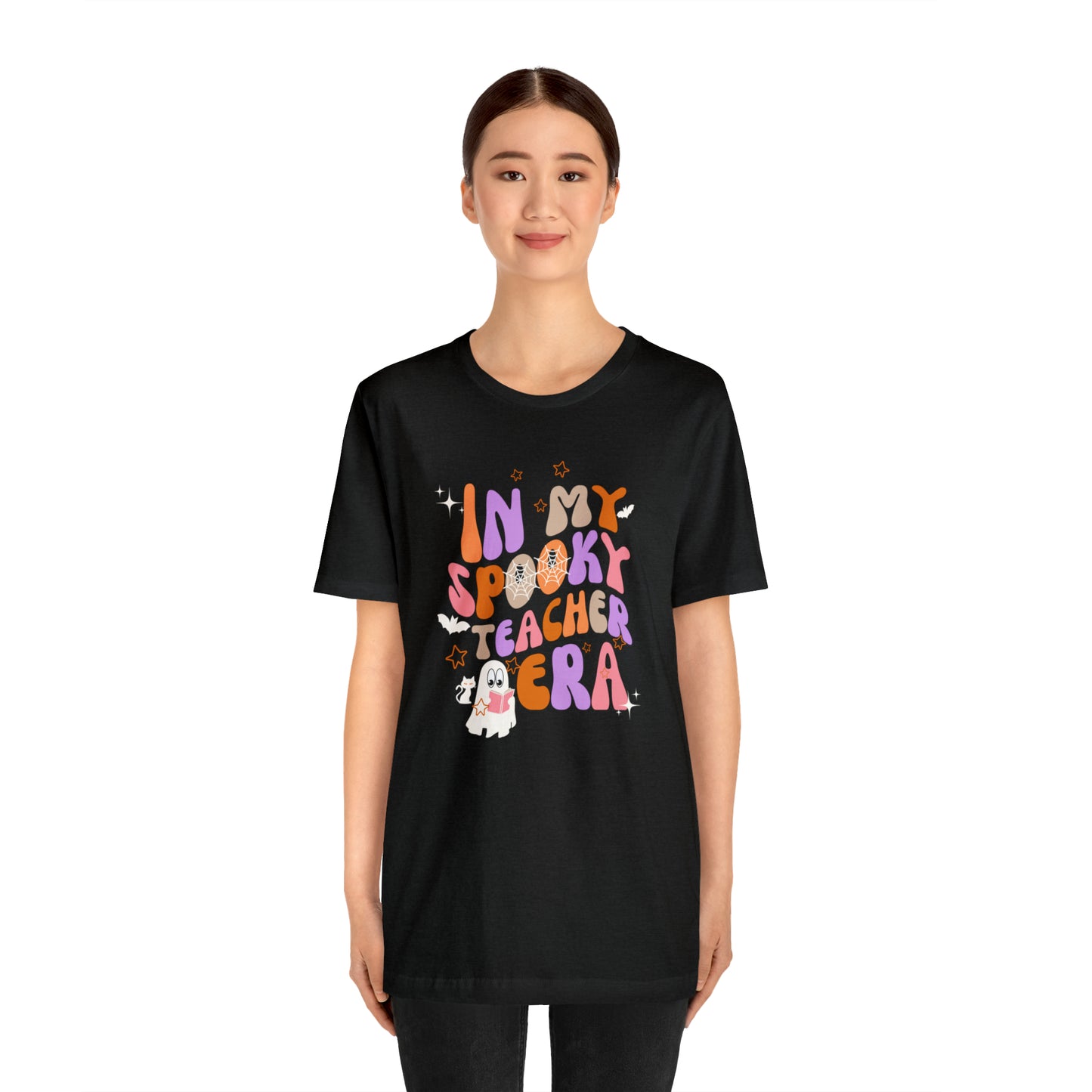 In My Spooky Teacher Era Unisex Jersey Short Sleeve Tee