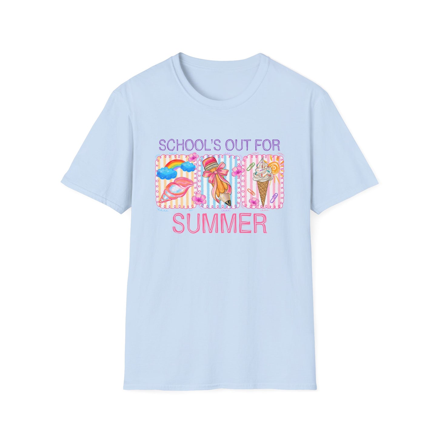 School's Out For Summer Retro Fun Tee