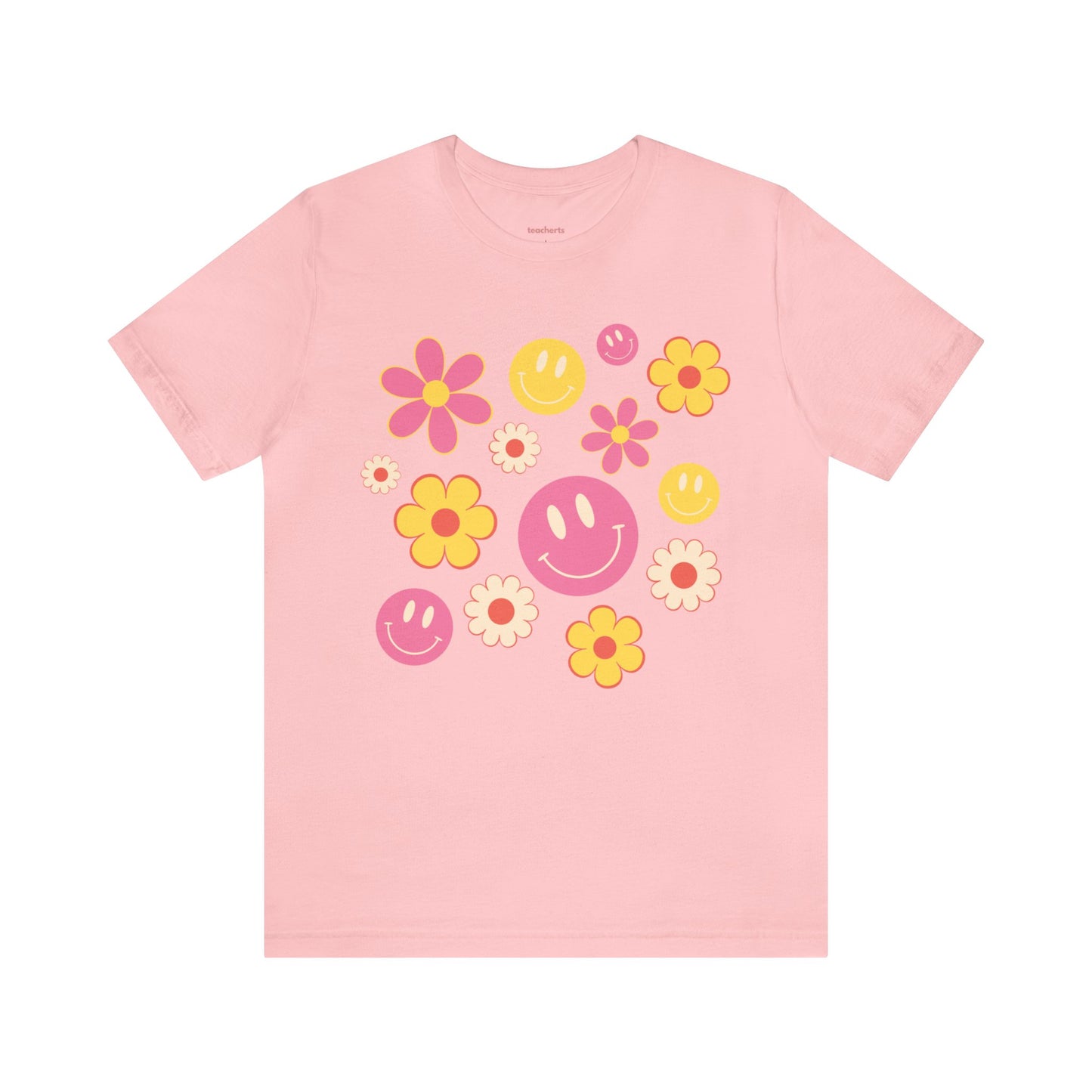 Spring Smiles & Flowers Unisex Jersey Short Sleeve Tee