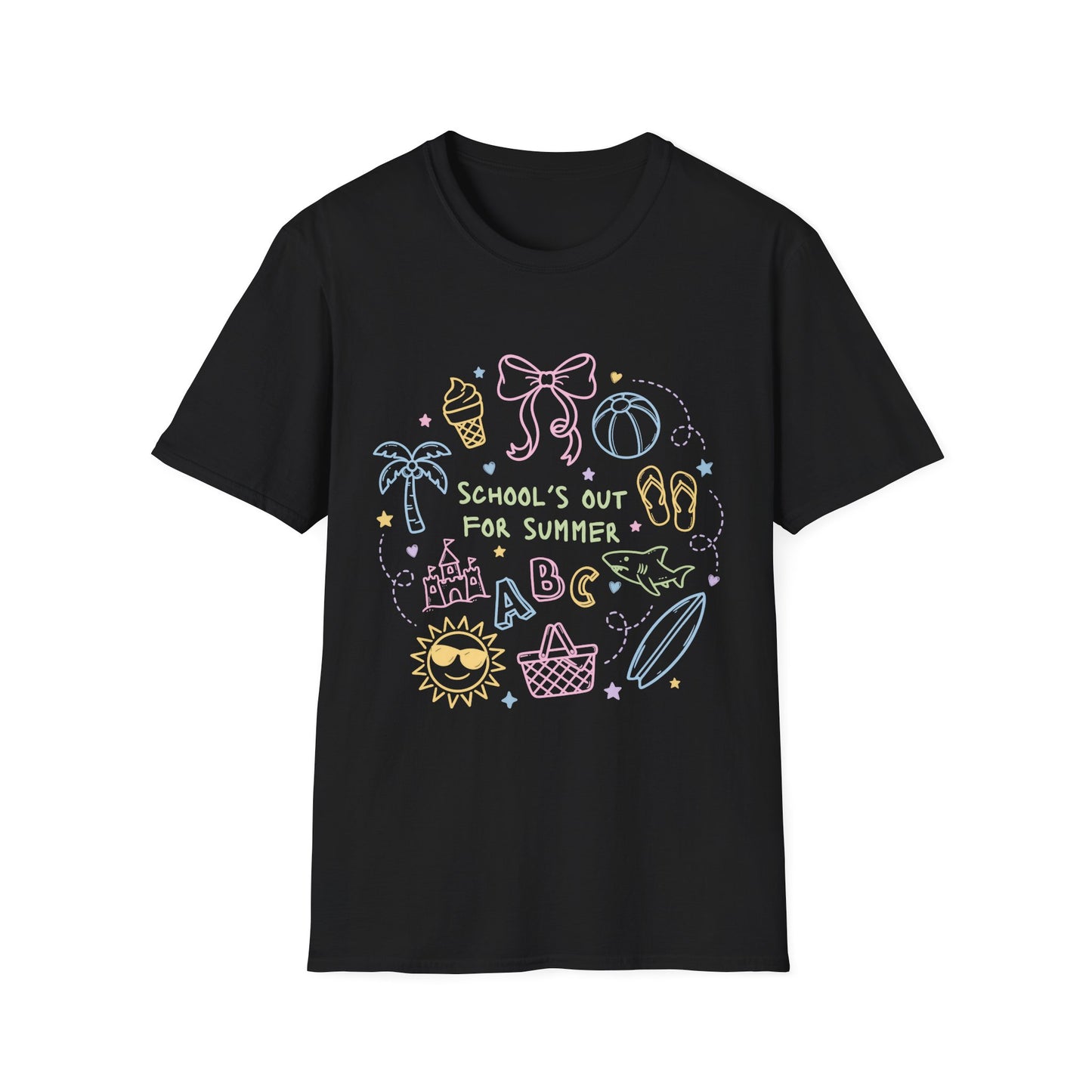Chalkboard School's Out for Summer Tee