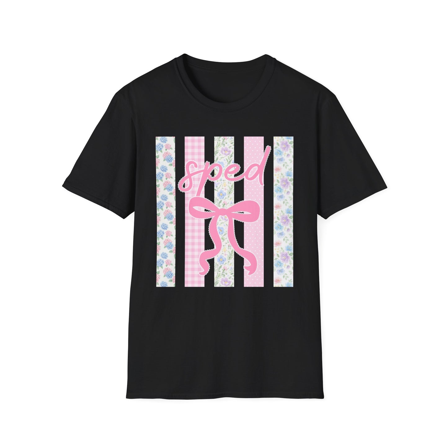 SPED Teacher Floral Bow Coquette Graphic Tee | Vintage Aesthetic Shirt